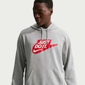 Blusão Nike Club Fleece JDI Masculino CINZA/VERMELHO