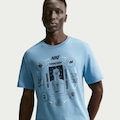 Camiseta Nike Train Mind Masculina AZUL CLARO/PRETO