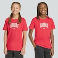 Camiseta adidas College Infantil VERMELHO