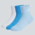 Kit Meia adidas Ank 3 Pares Infantil AZUL