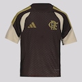 Camisa do Flamengo Treino 26/27 adidas Infantil MARROM