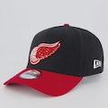 Boné New Era NHL Detroit Red Wings Aba Curva PRETO