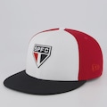 Boné Adulto New Era São Paulo 950 Tricolor Aba Curva BRANCO