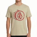 Camiseta Volcom Circle Stone SM26 Masculina CAQUI