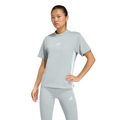 Camiseta Feminina Essentials Três Listras adidas Feminino CINZA CLARO