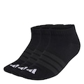 Meias Soquete adidas Thin&Light Essentials 3 pares Unissex PRETO