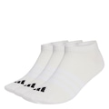 Meias Soquete adidas Thin&Light Essentials 3 pares Unissex BRANCO/PRETO
