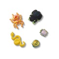 Kit Jibbitz Crocs Animais da Floresta Pack Com 5 Peças BRANCO