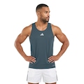 Camiseta Regata adidas Treino Três Listra Masculina AZUL
