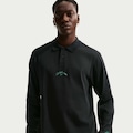 Camisa Polo Nike Club Manga Longa Masculina PRETO
