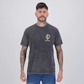 Camiseta Corinthians Fiel Stoned Masculina CINZA