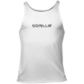 Camiseta Regata Gorilla Dry Fresh com Proteção UV 50+ para Treino Masculina BRANCO