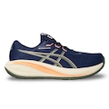 Tênis Feminino ASICS Gel Cumulus 28 AZUL ESC/VERMELHO
