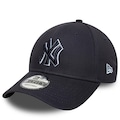 Boné Aba Curva New Era 9FORTY New York Yankees Team Outline Unissex AZUL ESCURO