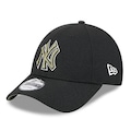 Boné Aba Curva New Era 9FORTY New York Yankees MLB Snapback Unissex PRETO