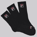 Kit de Meias Cano Alto Fila Fbox 12 Pares Unissex PRETO