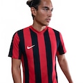 Camisa Dri-FIT Nike Striped Masculina VERMELHO/PRETO