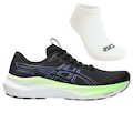 Tênis Masculino ASICS GT-2000 14 + 1 Par de Meia PRETO/AZUL