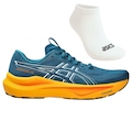 Tênis Masculino ASICS GT-2000 14 + 1 Par de Meia AZUL/BRANCO