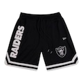 Bermuda New Era Mesh League Las Vegas Raiders Masculino PRETO