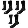 Kit 3 Meias Performance Esportiva -  Lurk PRETO
