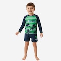 Conjunto de Praia Verão Tip Top Proteção Solar UV Infantil AZUL
