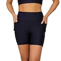 Bermuda Run More Mix Texture Feminina PRETO
