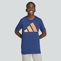Camiseta adidas Big Logo Infantil AZUL