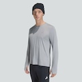 Camiseta adidas Run Ess Manga Longa Masculina CINZA