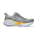 Tênis Masculino Asics Novablast 5 BRANCO/CINZA/LARANJA