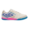 Chuteira Futsal Adulto Umbro Pro 5 Bump Club Amortecimento BRANCO/ROSA