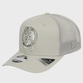 Boné Masculino New Era 9Seventy Stretch Snap Boston Celtics Aba Curva BEGE
