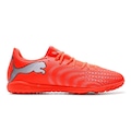 Chuteira de Society Masculina PUMA Future 9 Play TT CORAL
