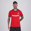 Camisa Kings League Fluxo FC adidas Masculina VERMELHO