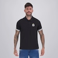 Camisa Polo Umbro Santos Viagem 26/27 Masculina PRETO