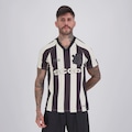 Camisa do Corinthians Raglan Dry Listrada Masculina PRETO