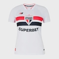 Camisa Do São Paulo Torcedor New Balance Feminina BRANCO