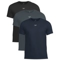 Kit 3 Camisetas Esportiva Stretch Speedo Masculina BRANCO/PRETO
