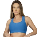 Top Alta Sustentação Run More Feminino AZUL