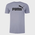 Camiseta Ess Logo Puma Masculina CINZA