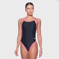Maio New Cross Média Recorte Speedo Feminino PRATA/ROSA CLA