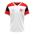 Camisa do Flamengo Zico 1981 Retrô Oficial - Masculina BRANCO/VERMELHO