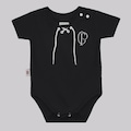 Body Corinthians Vintage Infantil PRETO
