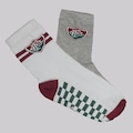Kit Meias Fluminense 2 Pares Infantil BRANCO