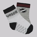 Kit Meias Vasco 2 Pares Infantil BRANCO
