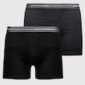 Kit 2 Cuecas Boxer Lupo Masculina PRETO