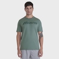 Camiseta Mizuno Big Logo Masculina AZUL