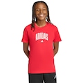 Camiseta Colleg T adidas Infantil VERMELHO