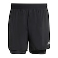 Bermuda De Corrida 2 in 1 Adidas Adi365 Essentials Masculino PRETO
