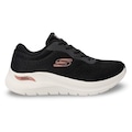 Tênis Skechers Arch Fit 2.0 Feminino PRETO/ROSA CLA